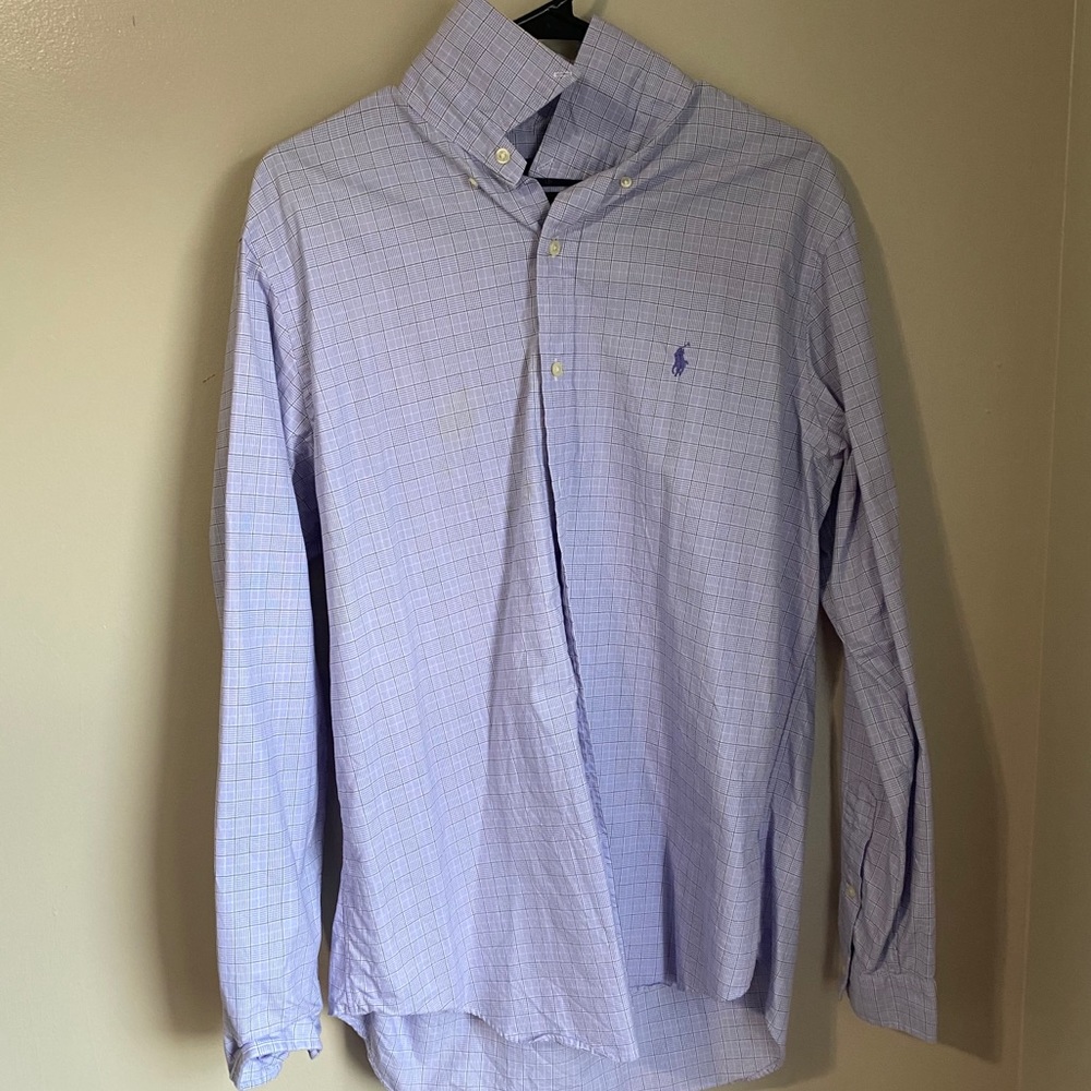 Men’s polo button down shirt.